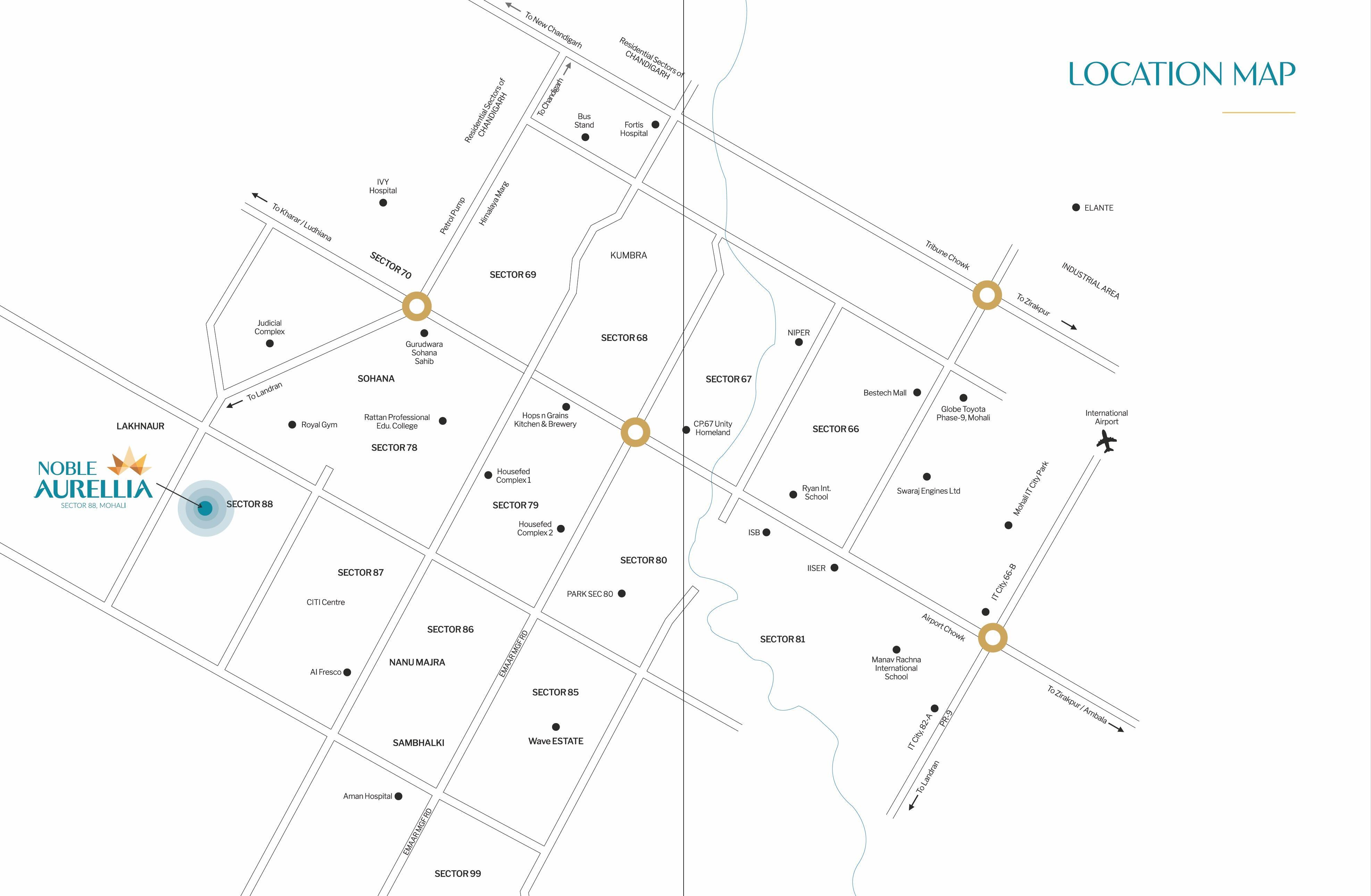 Noble Aurellia location map
